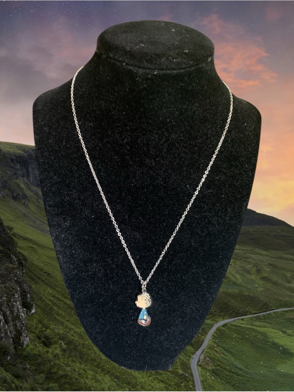 Peanuts Linus Van Pelt Enamel Pendant Necklace